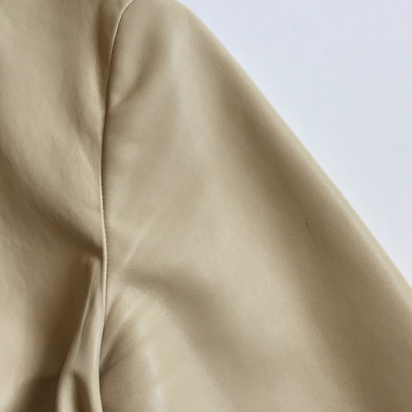 ANN TAYLOR Leather Shirt Jacket - Picture 6 of 8